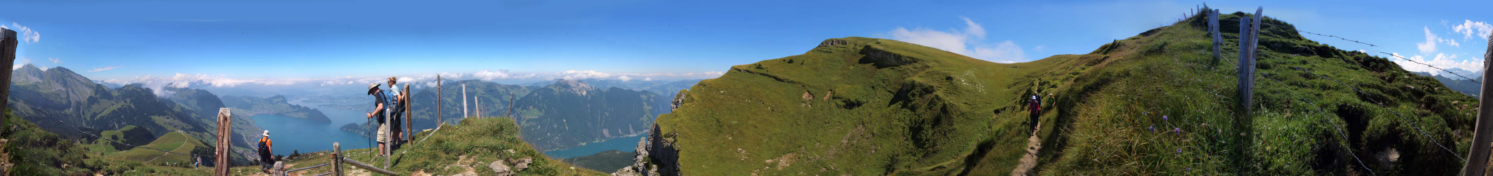 Bauenstock Aufstieg August 2017